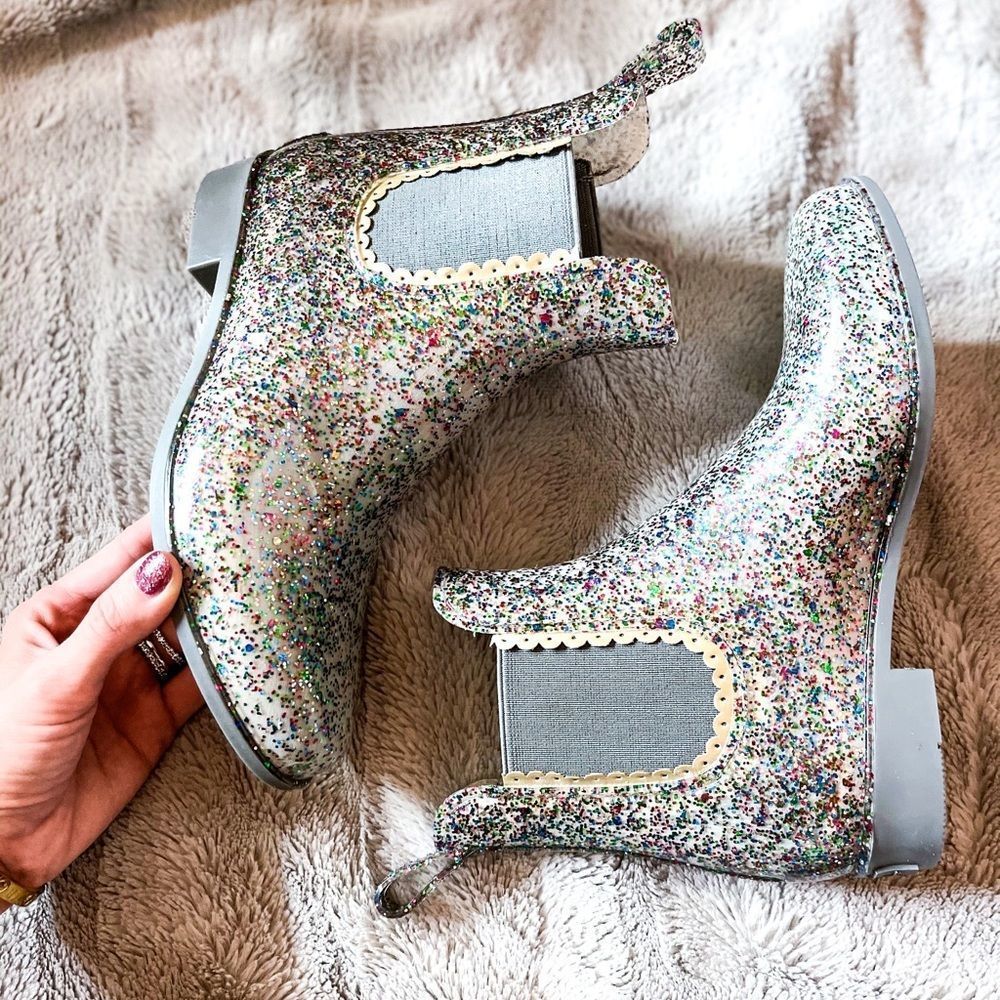 Jack Rogers Sallie Glitter Rain Booties